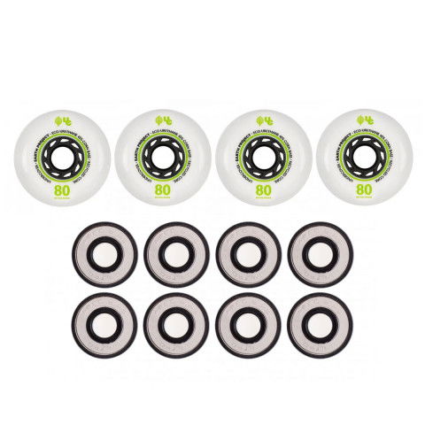 Kółka - Kółka do Rolek Undercover Earth 80mm/88a + Famus United Abec 5 RS (4 szt.) - Zdjęcie 1