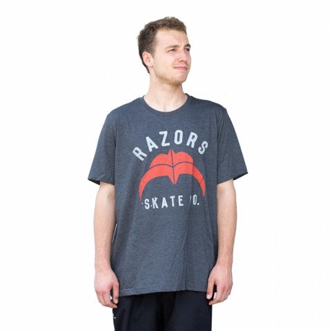 Koszulki - Koszulka Razors Skate Co 2 T-Shirt - Grey/Red - Zdjęcie 1
