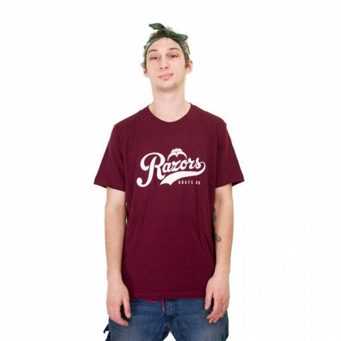 Koszulki - Koszulka Razors Slugger T-Shirt - Maroon - Zdjęcie 1