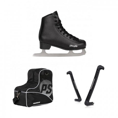 Playlife - Łyżwy Playlife Classic - Czarne + Ochraniacze + Torba - Zdjęcie 1