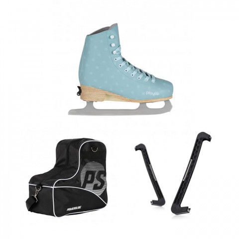 Playlife - Łyżwy Playlife Classic Kids - Blue Sky + Ochraniacze + Torba - Zdjęcie 1