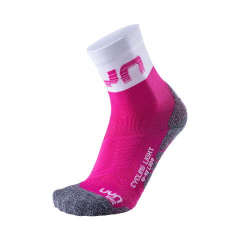 Skarpetki - UYN Light Socks Lady - Różowo/Białe - Zdjęcie 1