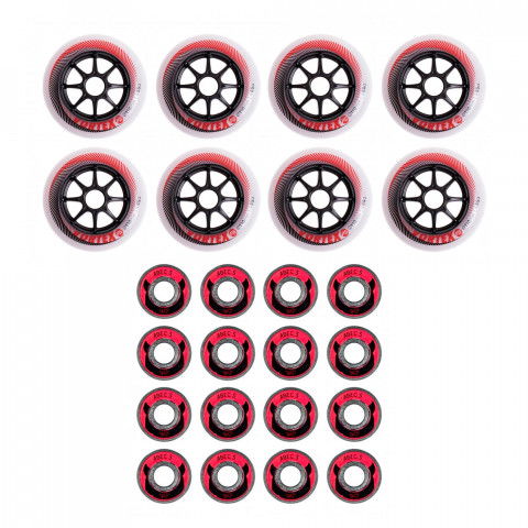 Kółka - Kółka do Rolek Powerslide Vortex 110mm/85a + Abec 5 (8 szt.) - Zdjęcie 1