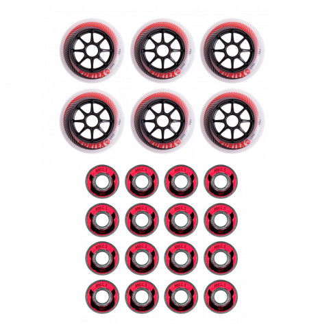 Kółka - Kółka do Rolek Powerslide Vortex 110mm/85a + Abec 5 (6 szt.) - Zdjęcie 1