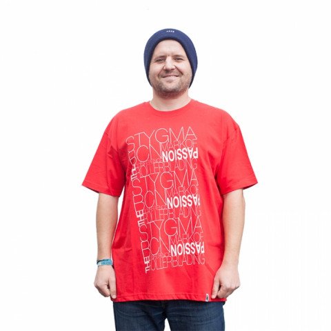 Koszulki - Koszulka Stygma Worldwide - Red - Zdjęcie 1