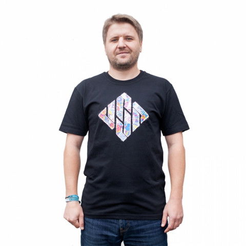 Koszulki - Koszulka Usd Diamond Color T-shirt - Black - Zdjęcie 1
