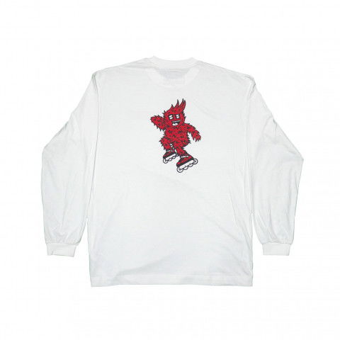 Longsleeve - Longsleeve Wheeladdict X Timrobot Hairy LS - Biały - Zdjęcie 1