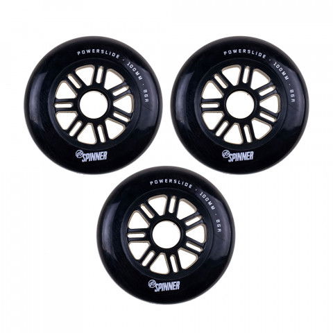 Promocje - Kółka do Rolek Powerslide Spinner 100mm/86a - Czarne (3 szt.) OEM - Zdjęcie 1