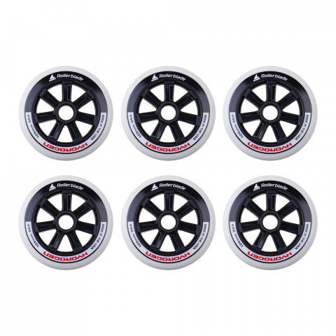 Kółka - Kółka do Rolek Rollerblade Hydrogen 125mm/85a - Czarne (6 szt.) - Zdjęcie 1