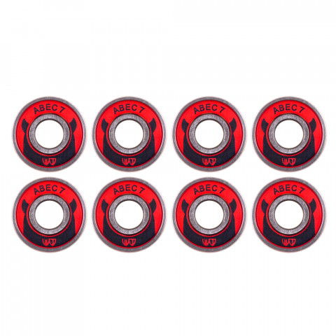Łożyska - Łożyska do rolek Wicked Abec 7 Freespin 608 (8 szt.) - Zdjęcie 1