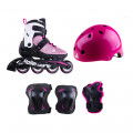 Rolki Rollerblade Microblade Cube - Różowo/Białe