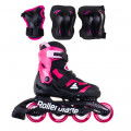 Rolki Rollerblade Microblade Combo - Czarno-Różowe