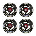 Kółka do Rolek Powerslide Phuzion 80mm/83A Czarne + Abec 9 (4)