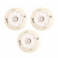 Kółka do Rolek Luminous LED 125mm/85a - White/Glow (3 szt.)