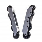Szyny do rolek Flat Antony Pottier 267mm Srebrne - Kompletne