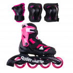 Rolki Rollerblade Microblade Combo - Czarno-Różowe