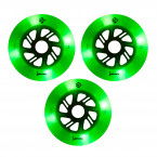 Kółka do Rolek Luminous LED 125mm/85a - Białe-Glow-Zielone (3)
