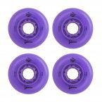 Kółka do Rolek Luminous LED 72mm/85a - Purpurowe (4 szt.)