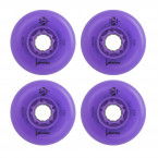 Kółka do Rolek Luminous LED 80mm/85a - Purpurowe (4 szt.)
