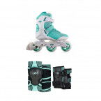 Rolki Powerslide Radon 3x90 Lady + Ochraniacze Powerslide Onesie