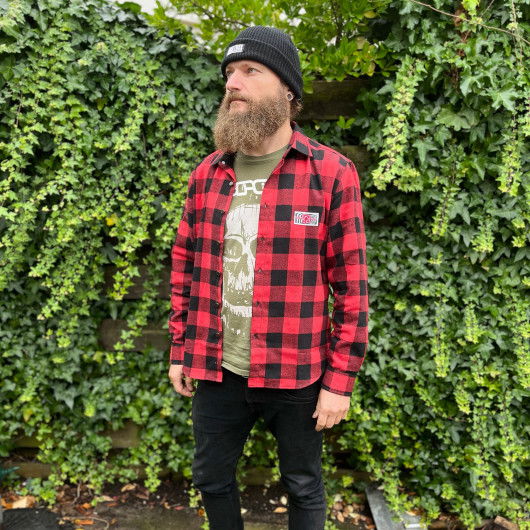 TREE Flanel Shirt - Czerwono/Czarna - Bladeville